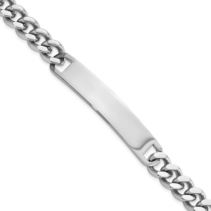 Edelstahl Kelly Waters Poliert 8.25 Zoll Gravierbar Id Armband