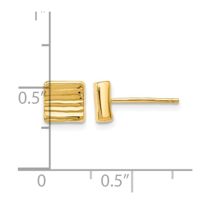 14K Gelbgold Ohrstecker