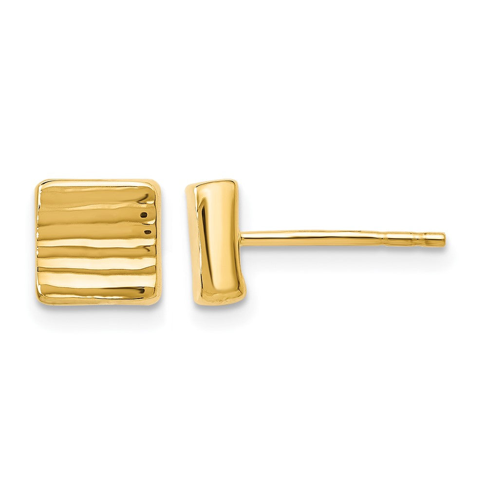14K Gelbgold Ohrstecker