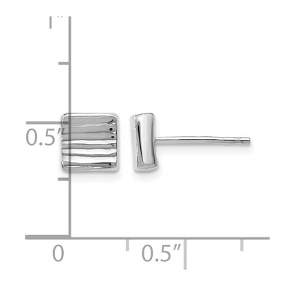 14K Weißgold Ohrstecker