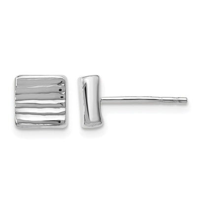 14K Weißgold Ohrstecker