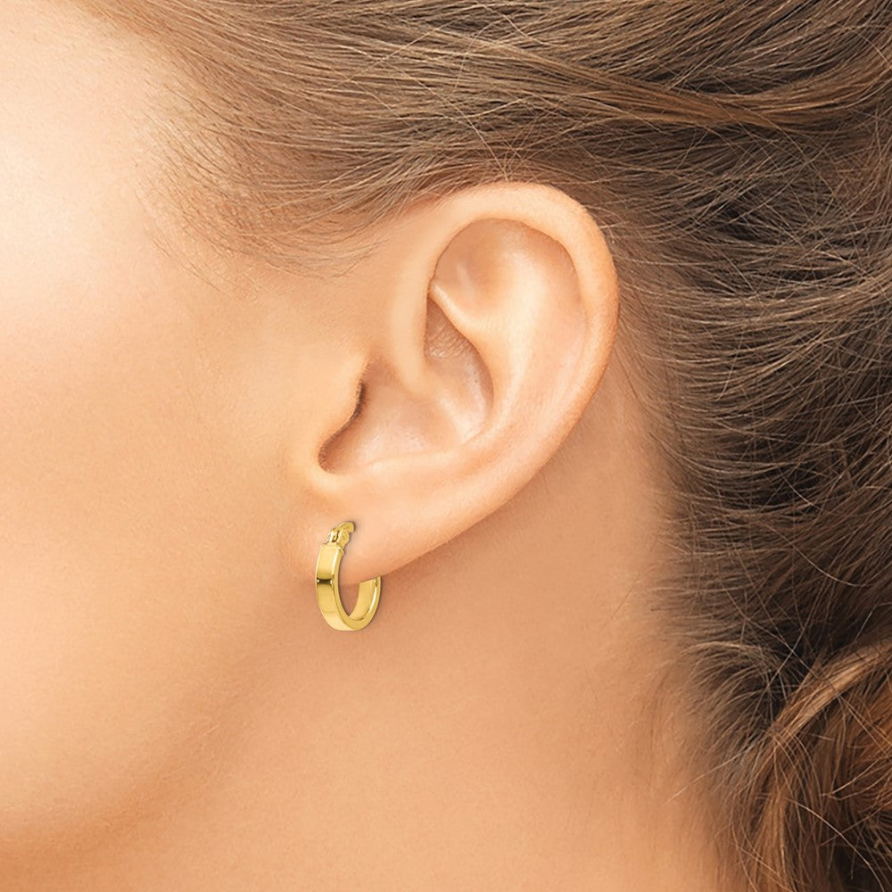 14K Gelbgold Poliert Ohrringe