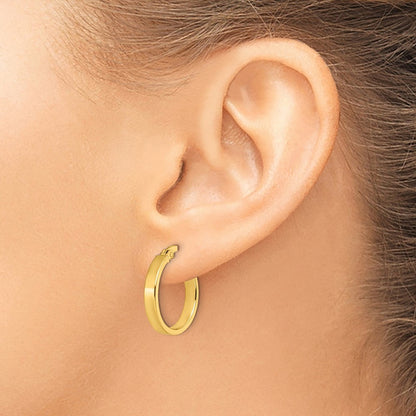 14K Gelbgold Poliert Ohrringe