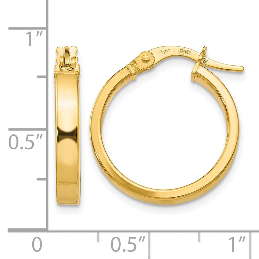 14K Gelbgold Poliert Ohrringe