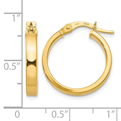 14K Gelbgold Poliert Ohrringe