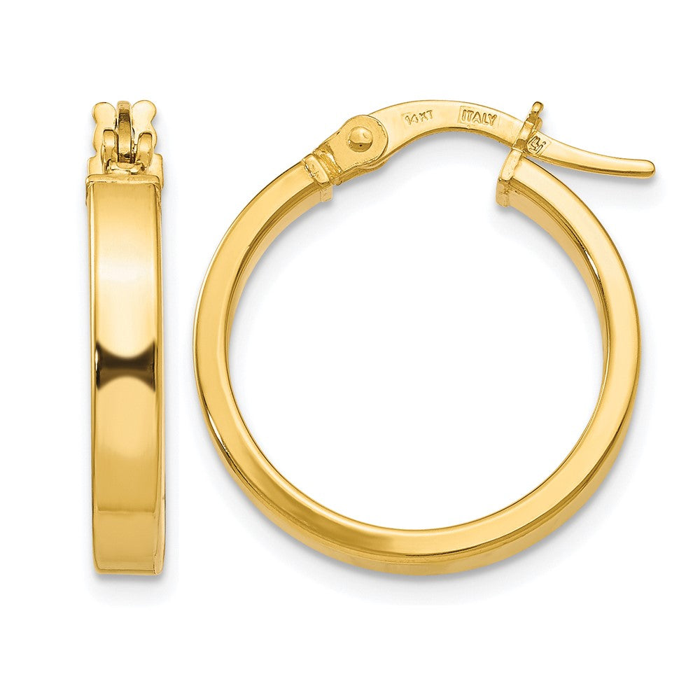 14K Gelbgold Poliert Ohrringe