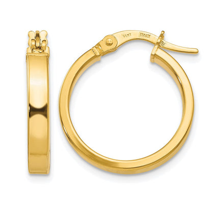 14K Gelbgold Poliert Ohrringe
