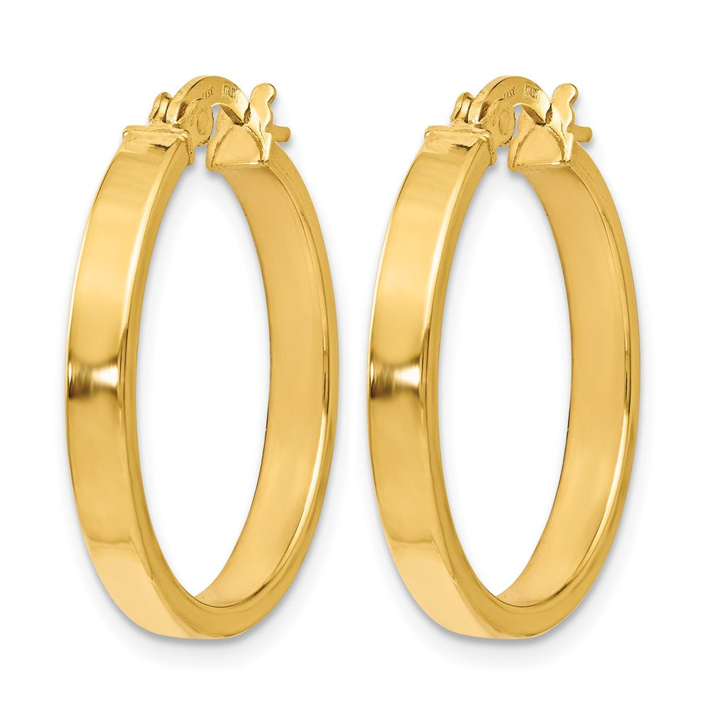 14K Gelbgold Poliert Ohrringe