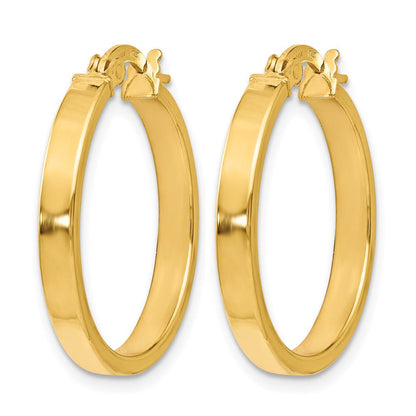 14K Gelbgold Poliert Ohrringe