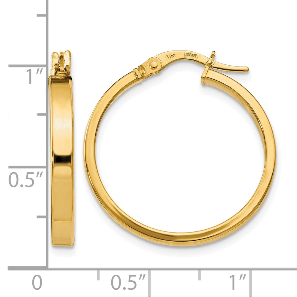 14K Gelbgold Poliert Ohrringe