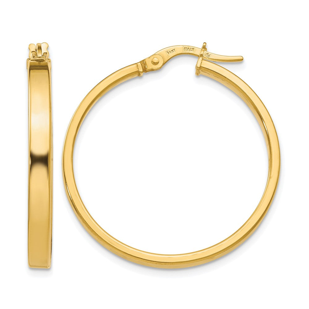 14K Gelbgold Poliert Ohrringe