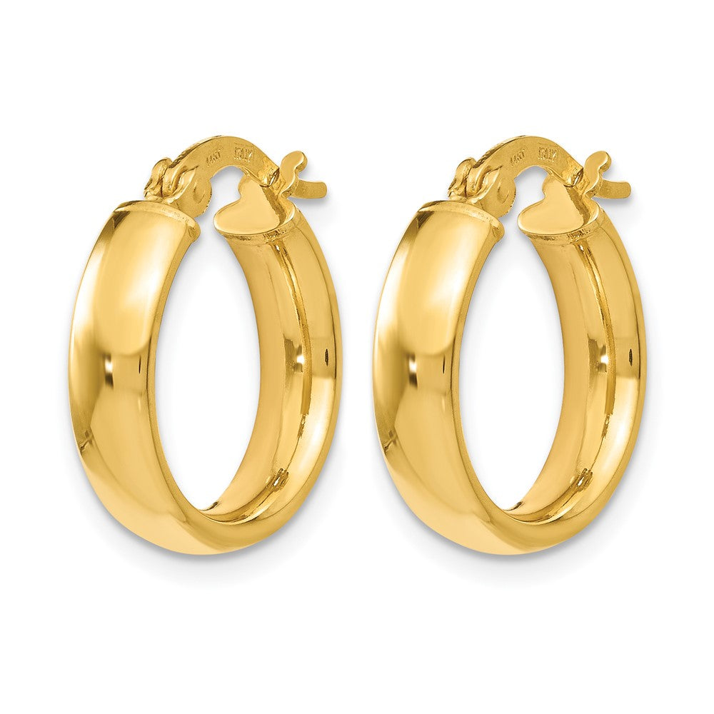 14K Gelbgold Poliert Ohrringe