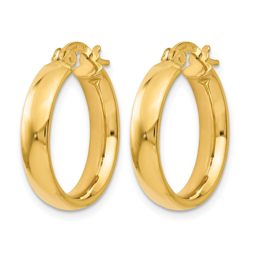 14K Gelbgold Poliert Ohrringe