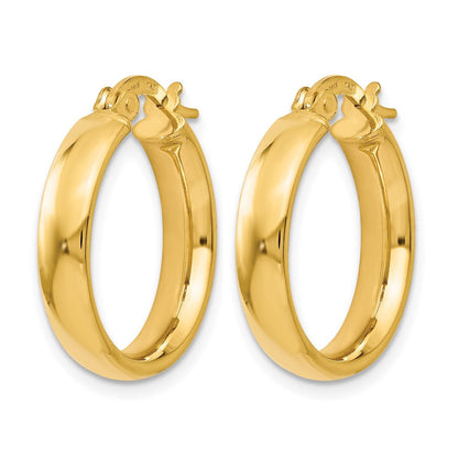 14K Gelbgold Poliert Ohrringe