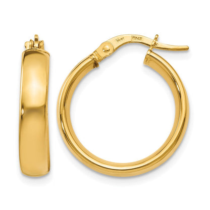 14K Gelbgold Poliert Ohrringe