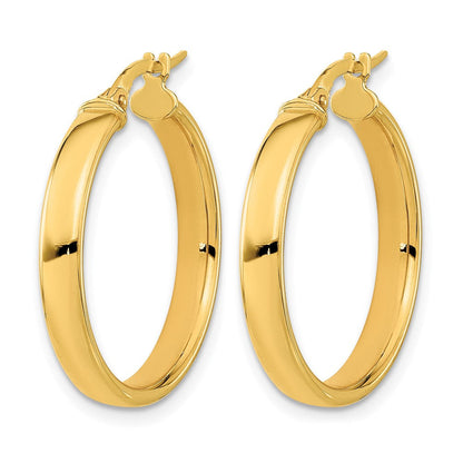14K Gelbgold Poliert Ohrringe
