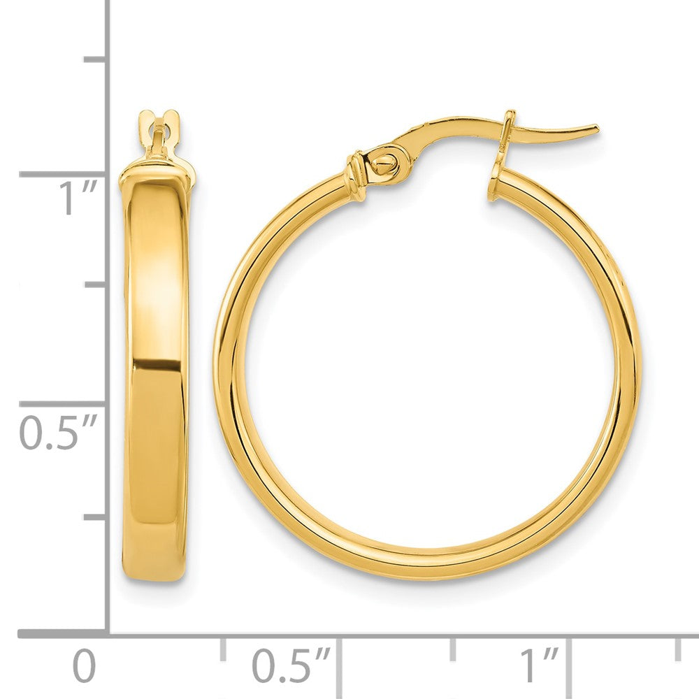 14K Gelbgold Poliert Ohrringe