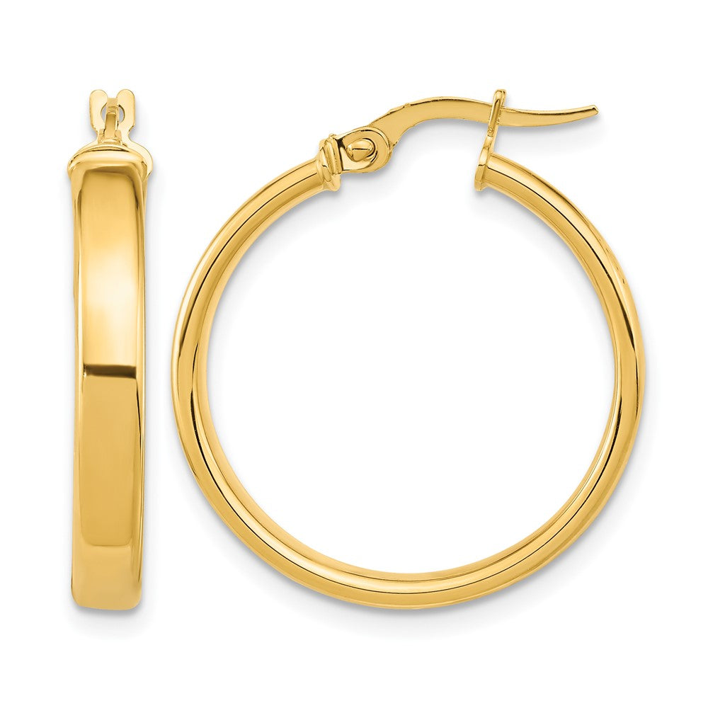 14K Gelbgold Poliert Ohrringe