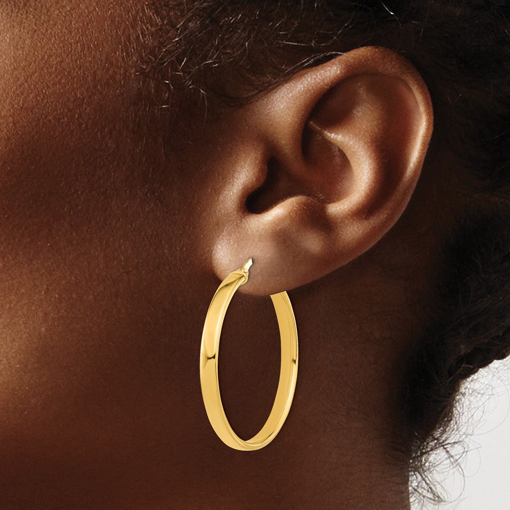 14K Gelbgold Poliert Ohrringe