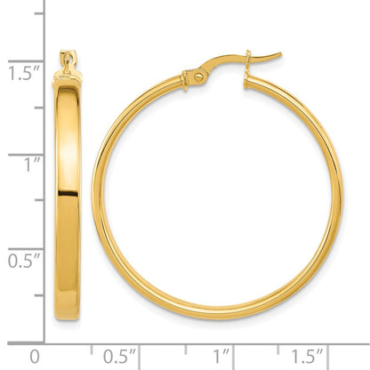 14K Gelbgold Poliert Ohrringe