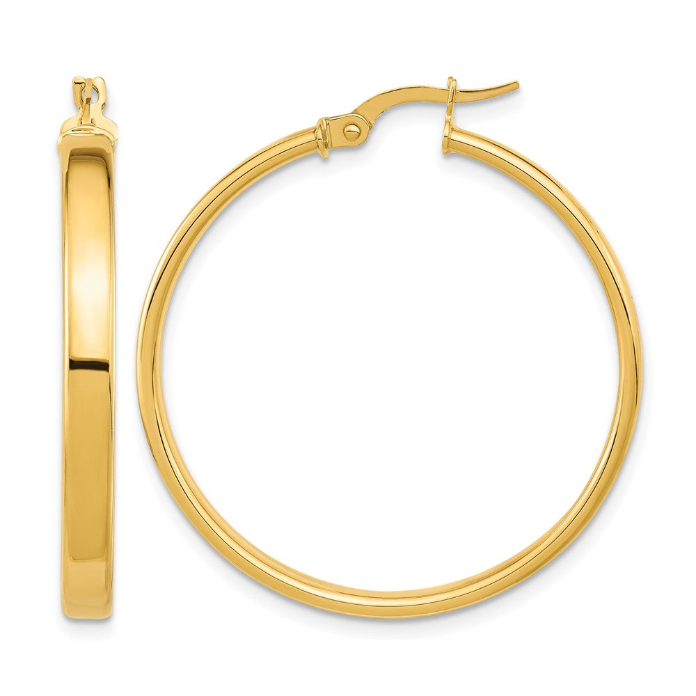 14K Gelbgold Poliert Ohrringe