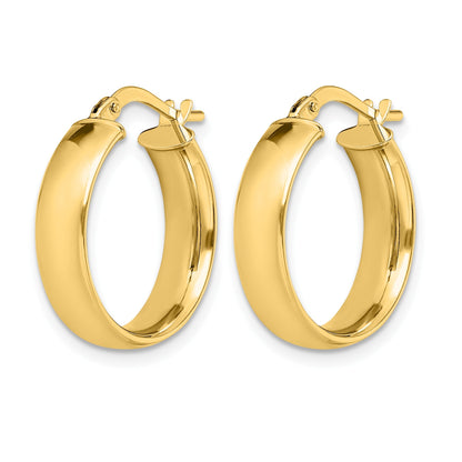 14K Gelbgold Poliert Ohrringe