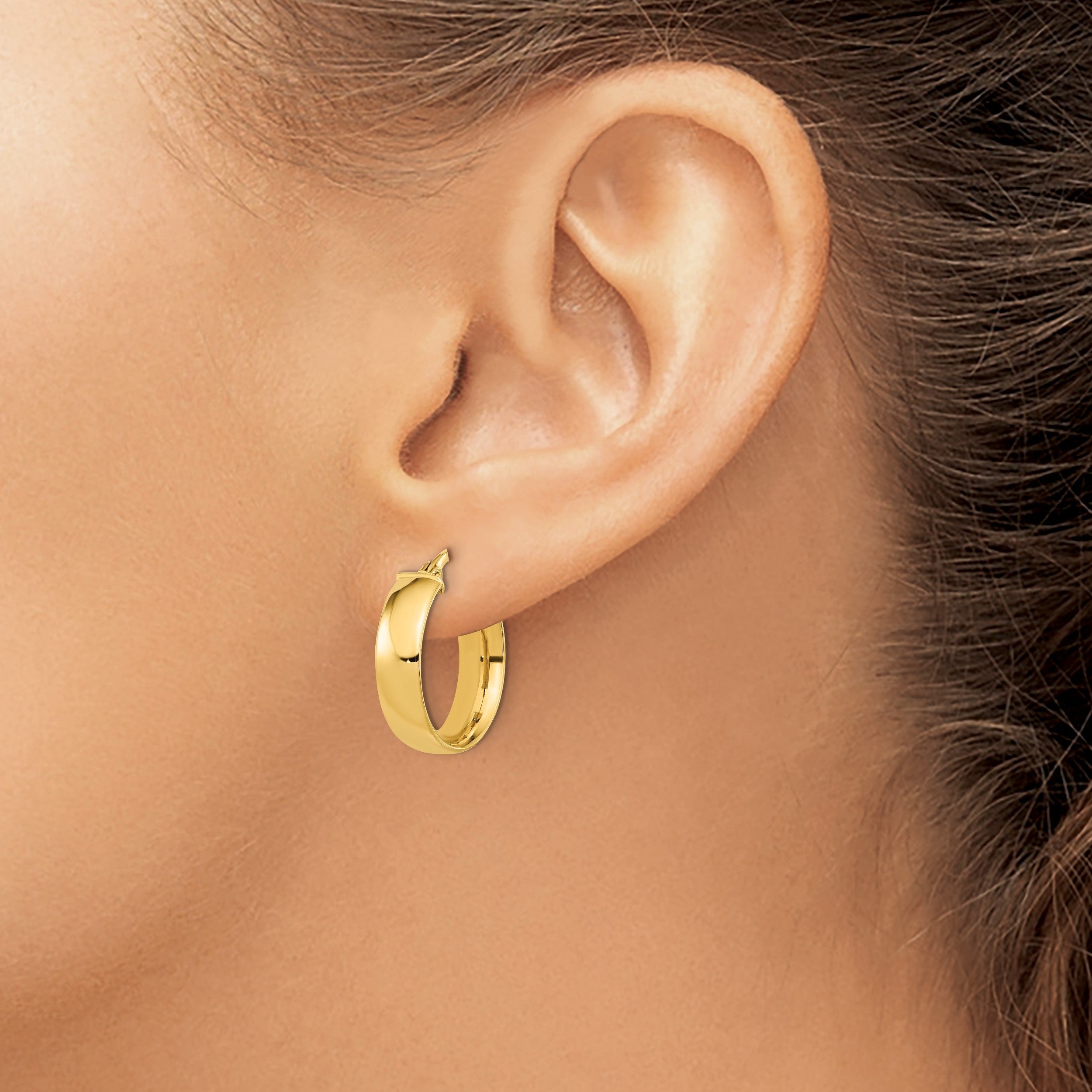 14K Gelbgold Poliert Ohrringe