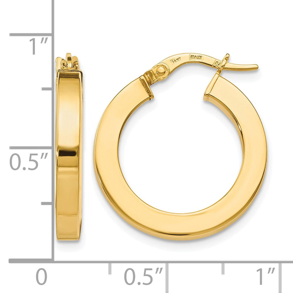 14K Gelbgold Poliert Ohrringe