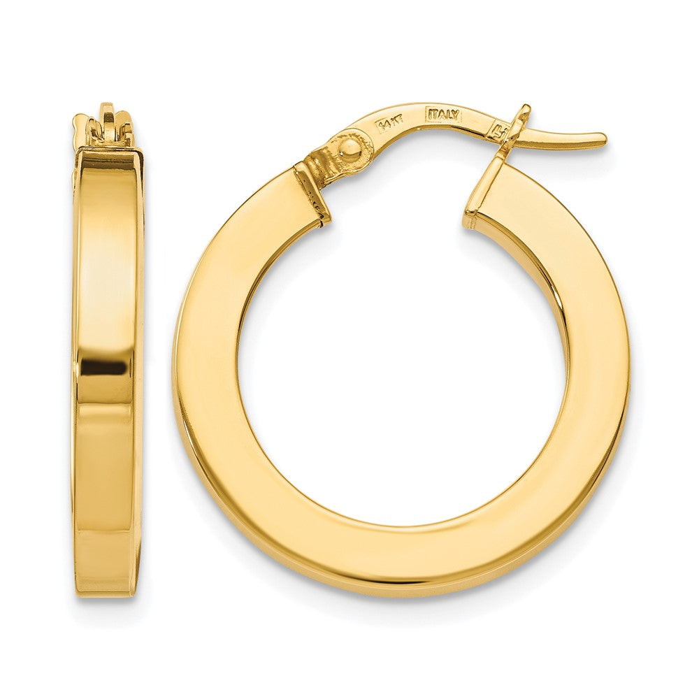 14K Gelbgold Poliert Ohrringe