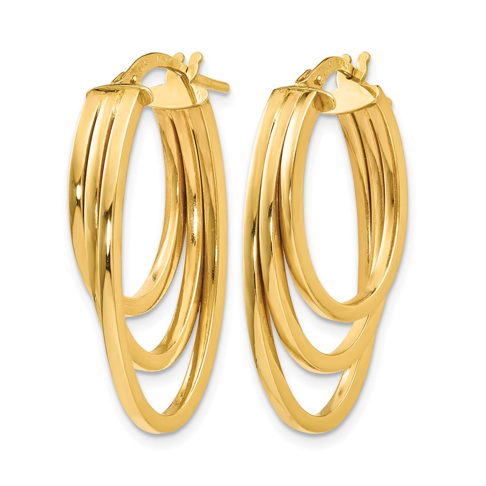 14K Gelbgold Poliert Creolen