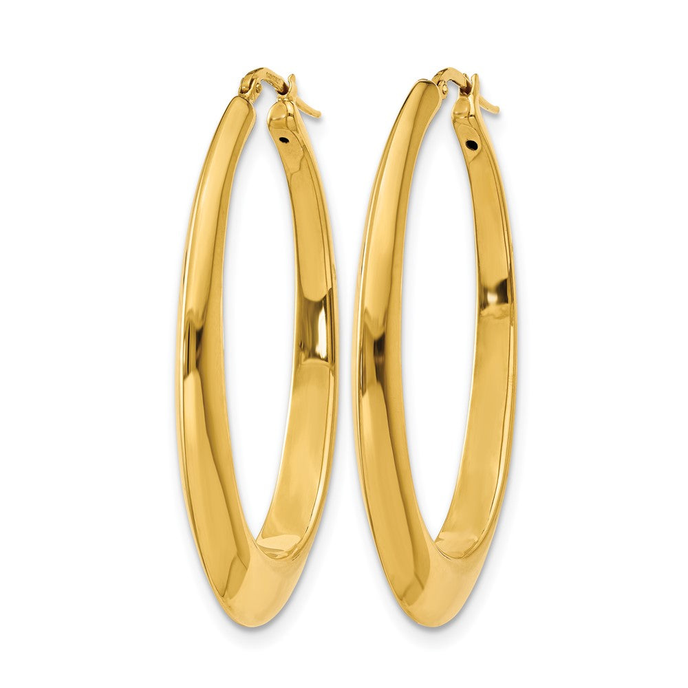 14K Gelbgold Poliert Creolen