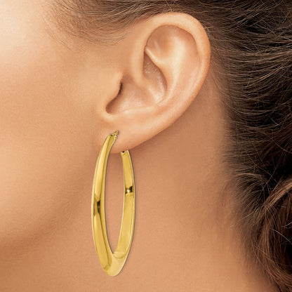 14K Gelbgold Poliert Creolen