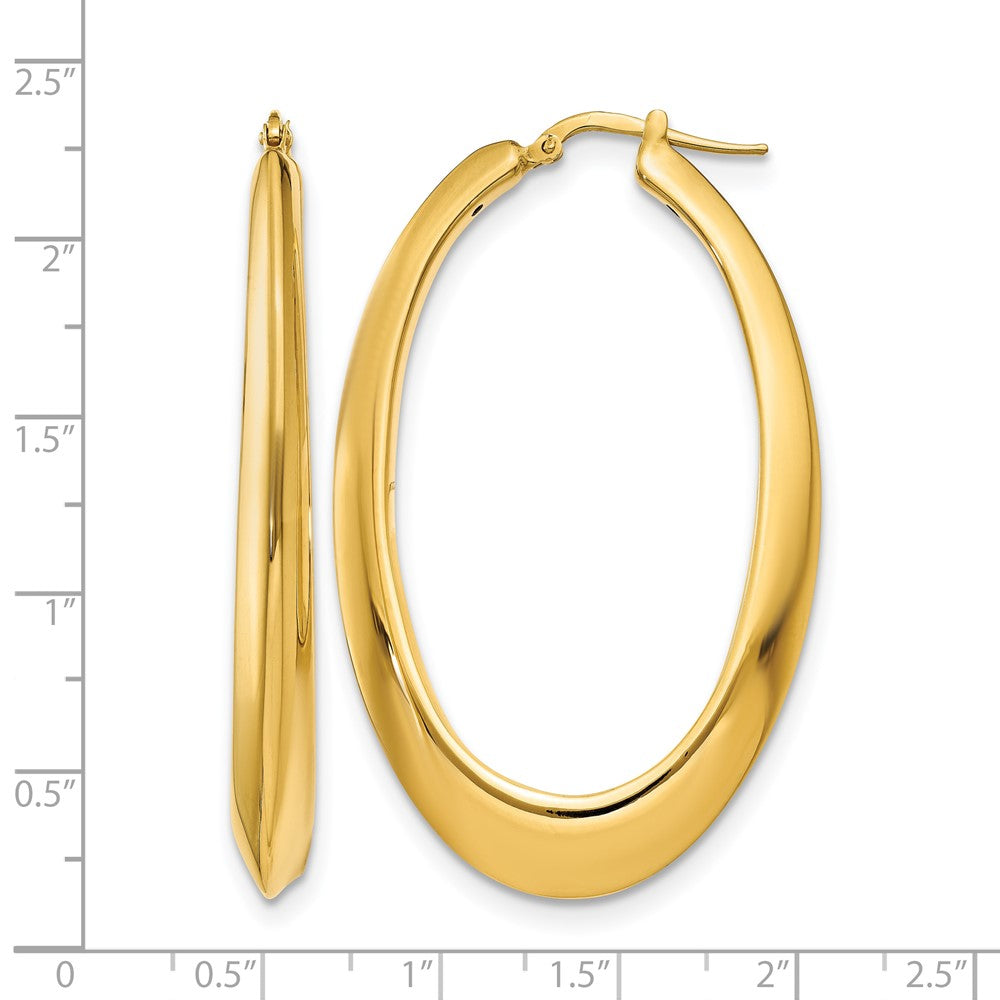 14K Gelbgold Poliert Creolen