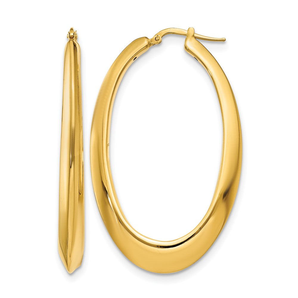 14K Gelbgold Poliert Creolen