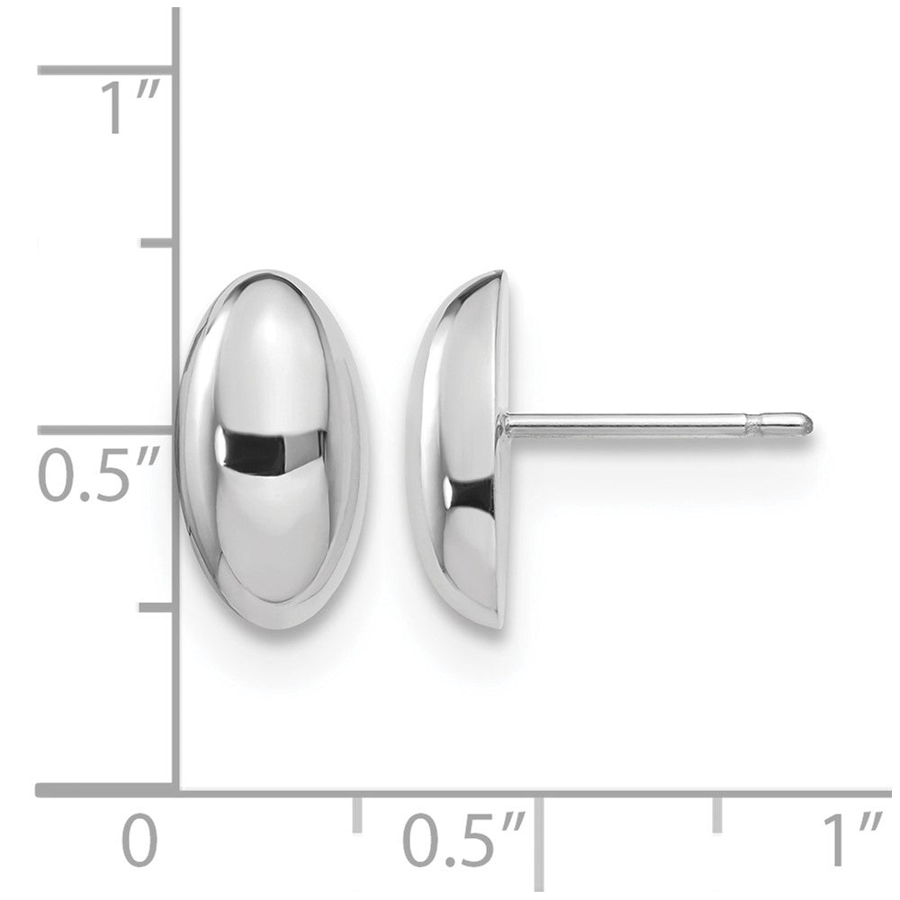 14K Weißgold Poliert Ohrstecker