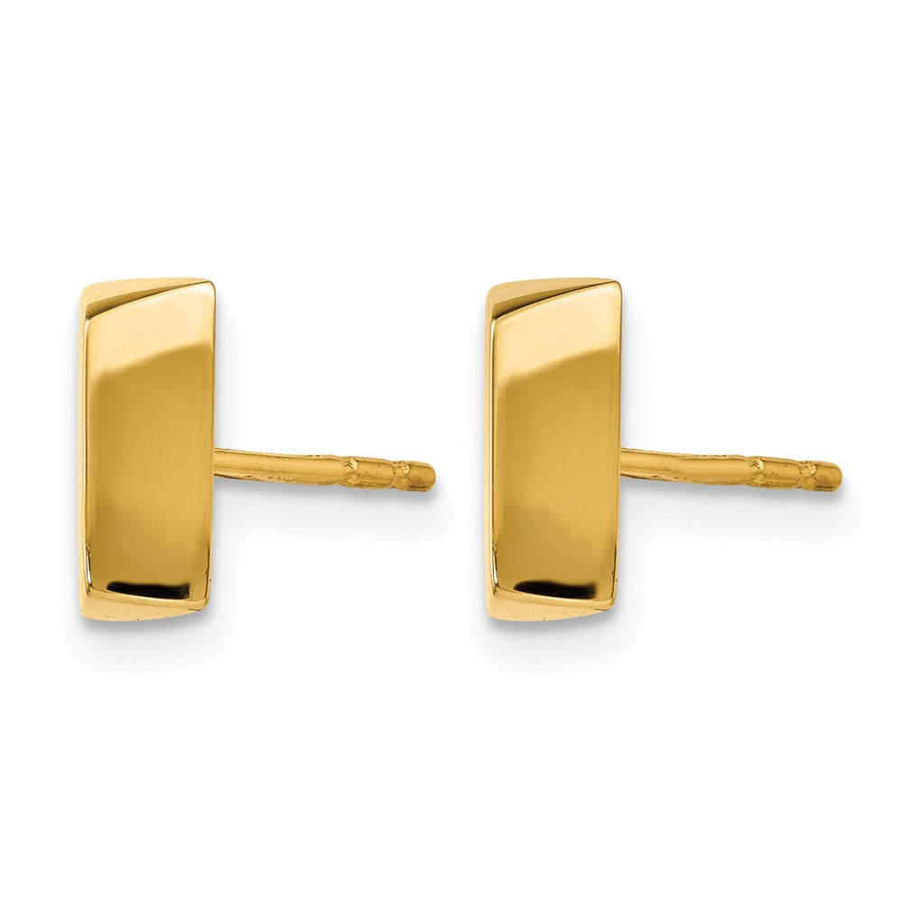 14K Gelbgold Poliert Fantasie Ohrstecker