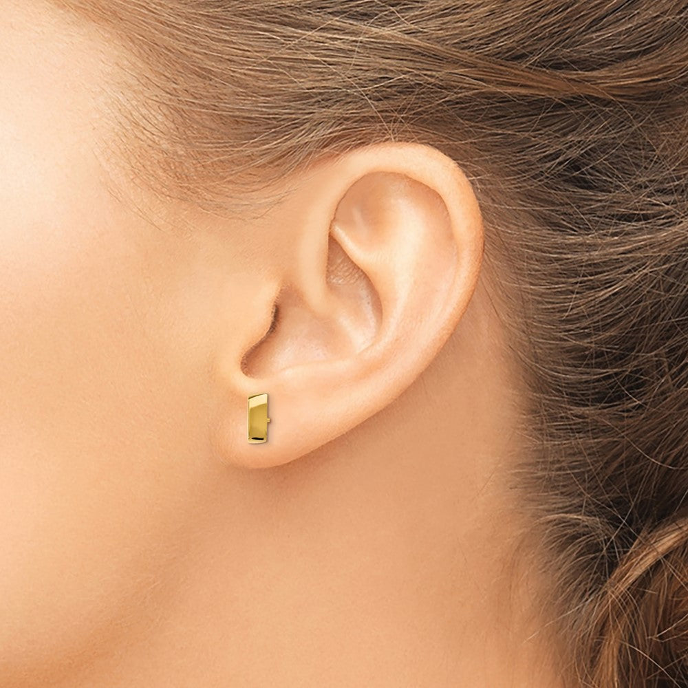 14K Gelbgold Poliert Fantasie Ohrstecker