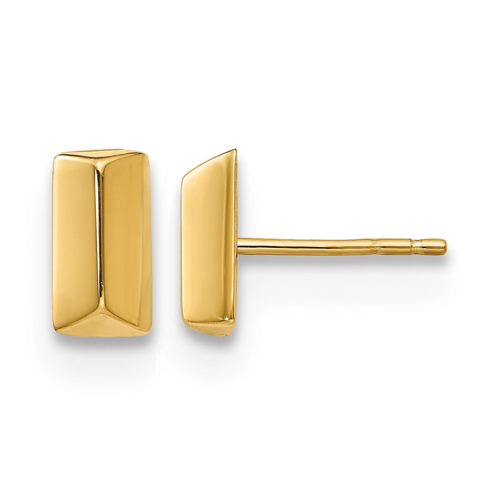 14K Gelbgold Poliert Fantasie Ohrstecker