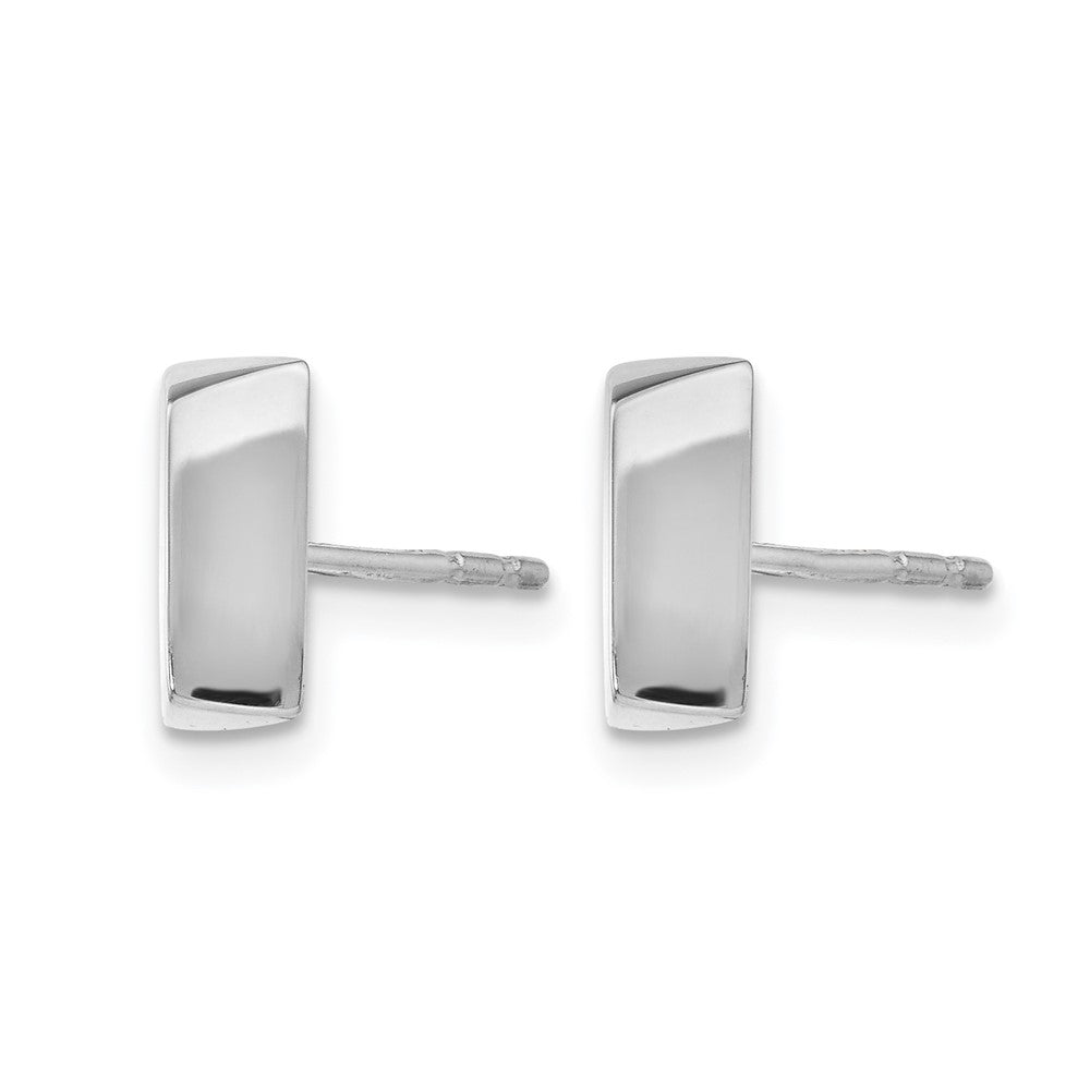 14K Weißgold Poliert Ohrstecker