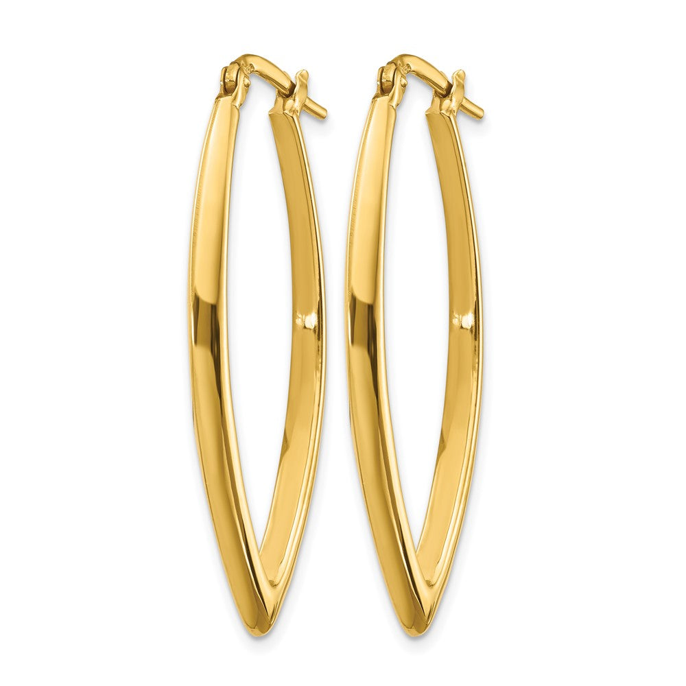 14K Gelbgold Poliert Fantasie Creolen