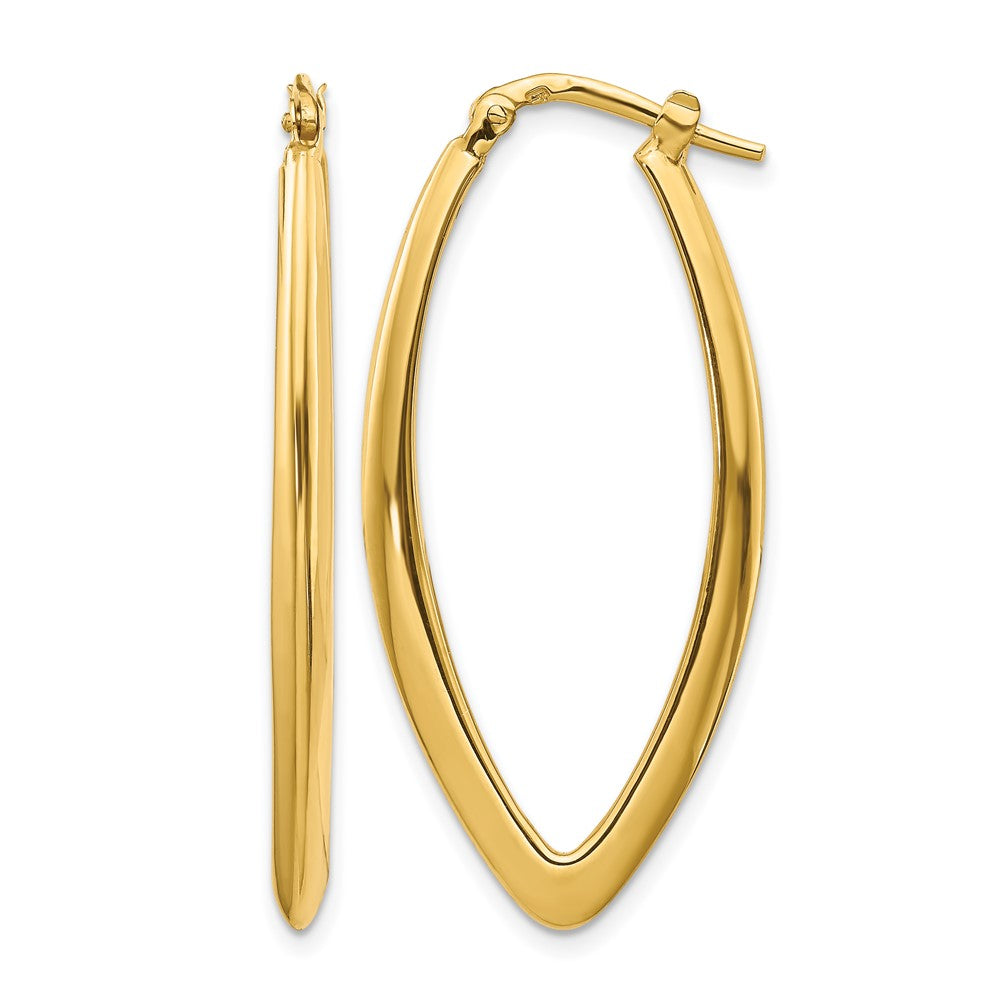 14K Gelbgold Poliert Fantasie Creolen