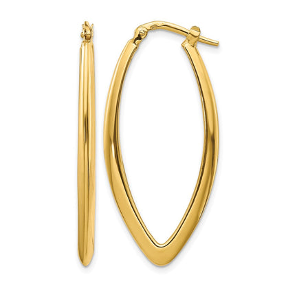 14K Gelbgold Poliert Fantasie Creolen