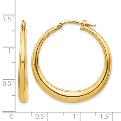 14K Gelbgold Poliert Fantasie Creolen