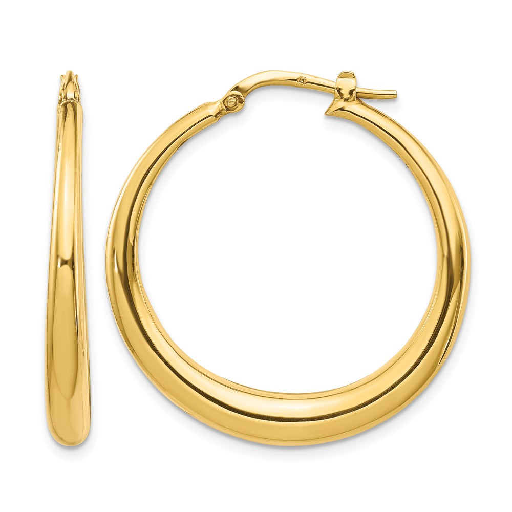 14K Gelbgold Poliert Fantasie Creolen