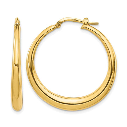 14K Gelbgold Poliert Fantasie Creolen