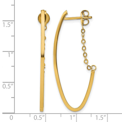 14K Gelbgold Poliert Creolen