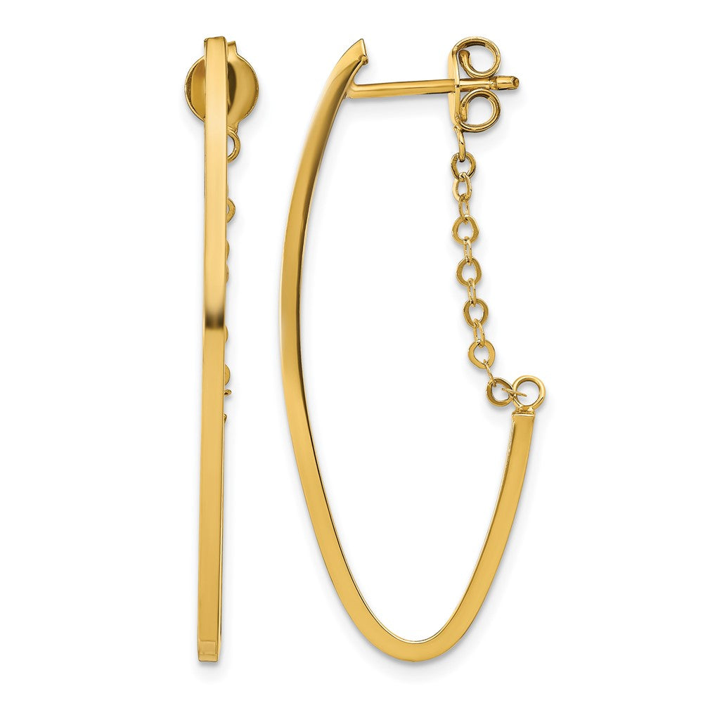 14K Gelbgold Poliert Creolen