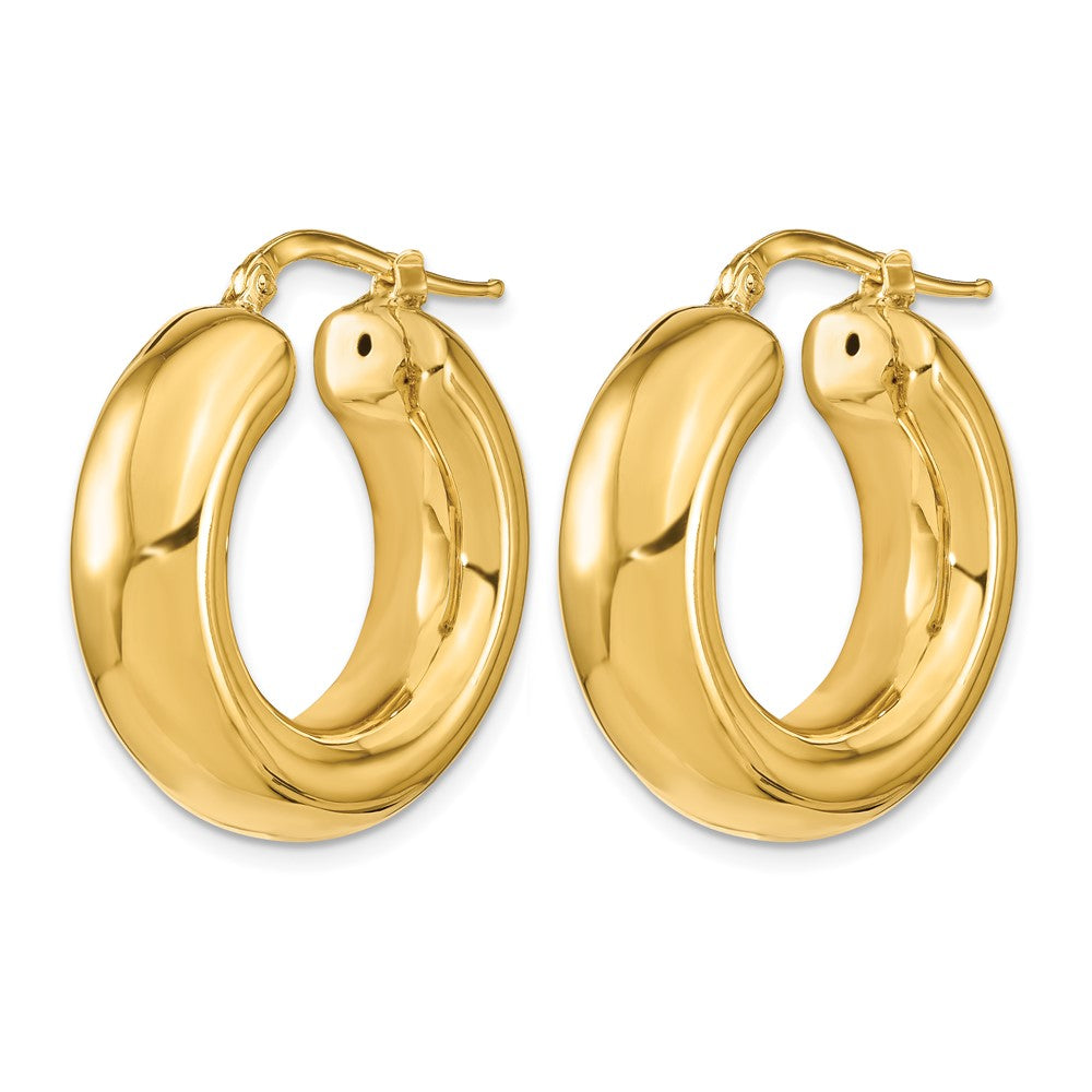 14K Gelbgold Poliert Creolen
