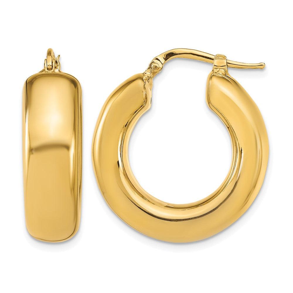 14K Gelbgold Poliert Creolen