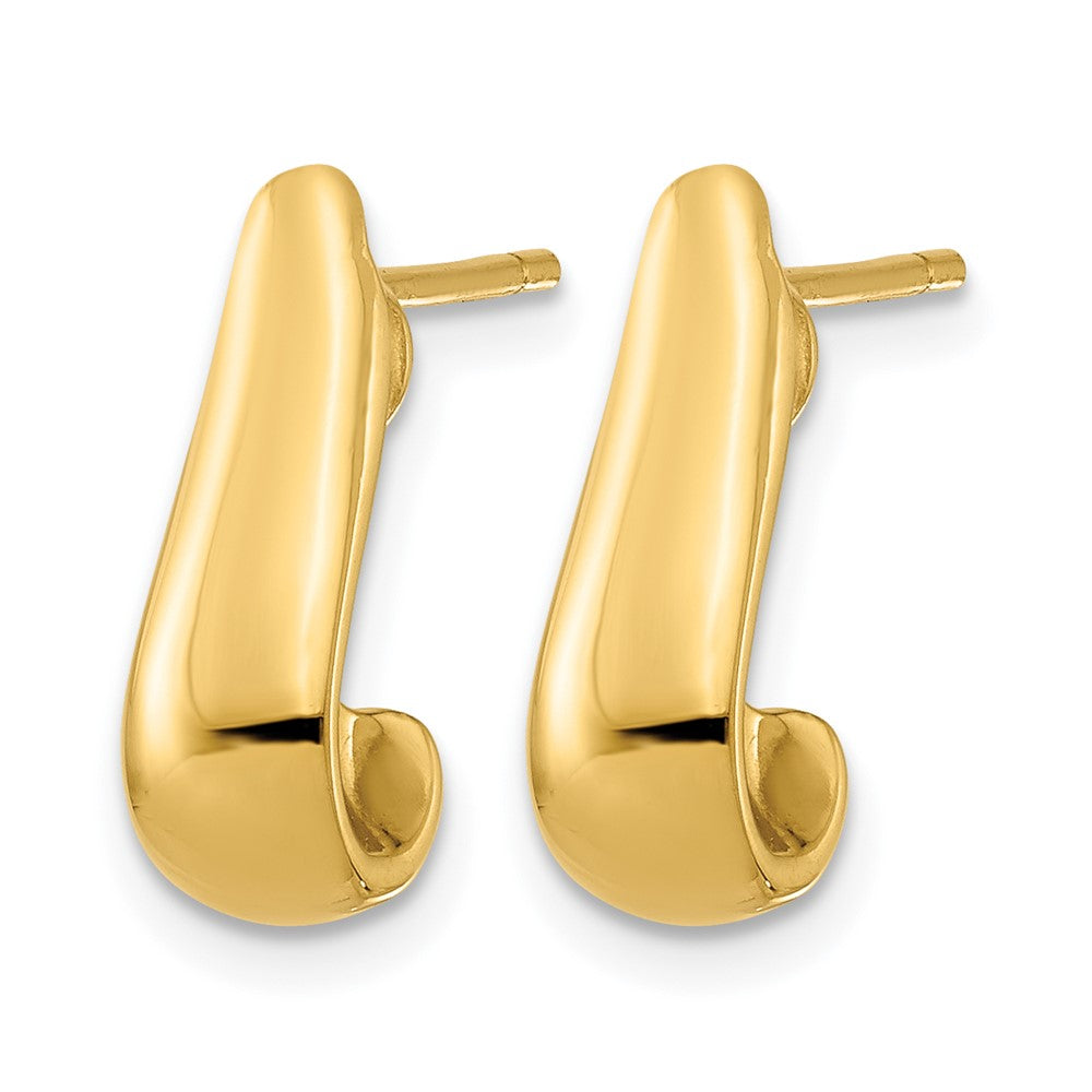 14K Gelbgold Poliert Ohrstecker